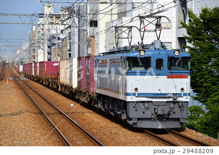 東海道線を西下するEF652097コンテナ貨物列車 29488209