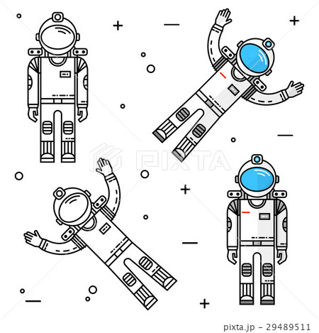 Astronaut in space. Human mission to Mars. 29489511