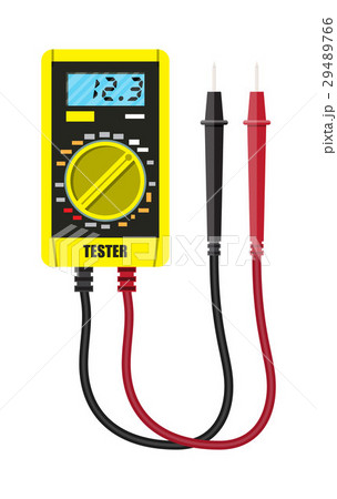 Digital multimeter with measuring probe. 29489766