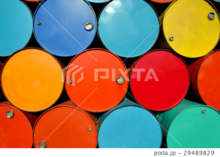 colorful of old oil tanks. colorful of old oil tanks. 29489829