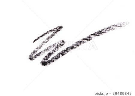 Black color cosmetic pencil strokes isolated on 29489845