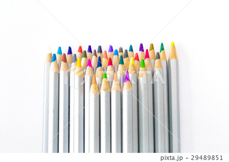 set of different colored pencils on white set of different colored pencils on white 29489851