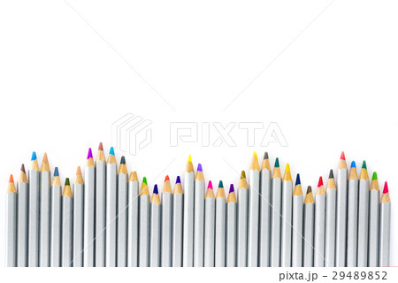 set of different colored pencils on white set of different colored pencils on white 29489852