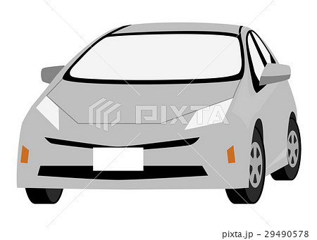 ハイブリッドカー シルバーの車 ハイブリッドカー シルバーの車 29490578