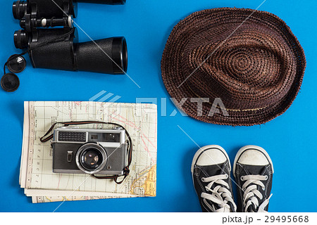 冒険 道具の写真素材