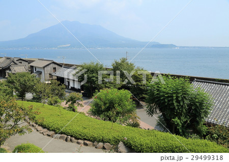 名勝 仙巌園(磯庭園)から見た桜島 名勝 仙巌園(磯庭園)から見た桜島 29499318