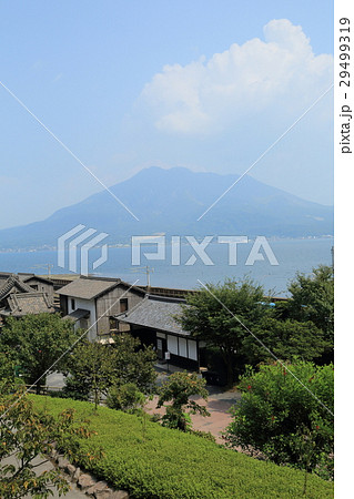 名勝　仙巌園(磯庭園)から見た桜島 29499319