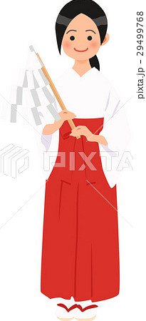 御幣を持つ巫女 29499768