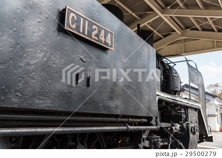 柳津駅前の蒸気機関車C11 29500279