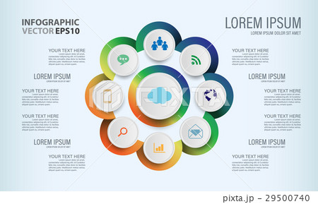 Modern infographic Template vector 29500740