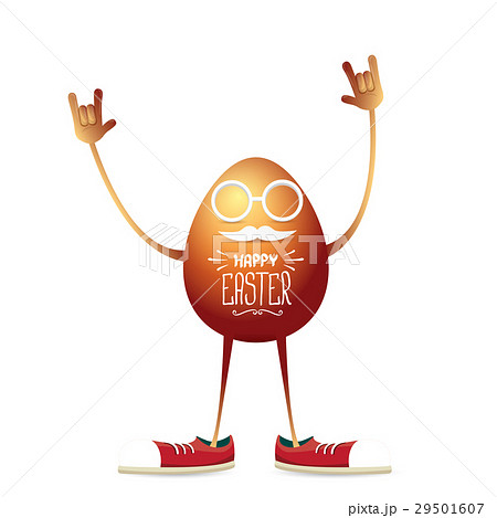 vector happy easter card with rock n roll egg vector happy easter card with rock n roll egg 29501607