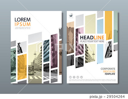Annual report brochure flyer design template. 29504264