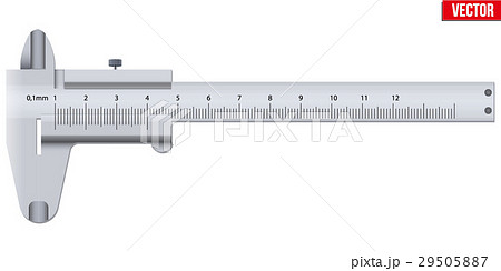 The Vernier caliper and scale. 29505887