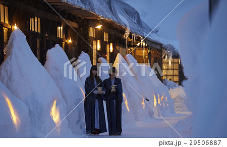 女子旅　雪景色の温泉 29506887