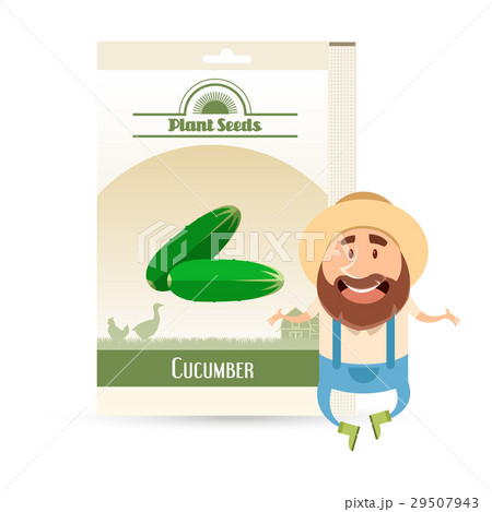 Pack of Cucumber seeds icon 29507943