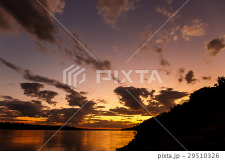 Color of the sky that morning Mekong River Color of the sky that morning Mekong River 29510326