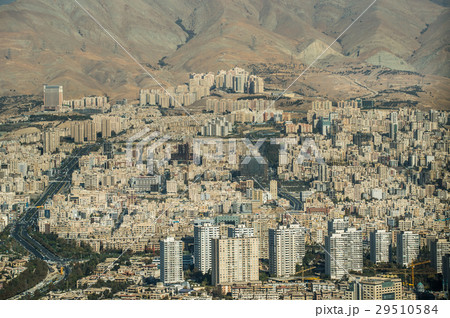 Aerial view of Tehran, the capital city of Iran Aerial view of Tehran, the capital city of Iran 29510584