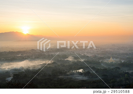 A beautiful scenery during sunrise A beautiful scenery during sunrise 29510588