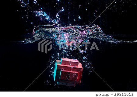 Water splash with puzzle effect Water splash with puzzle effect 29511613