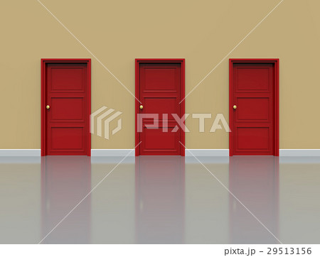 Wall with doors 29513156
