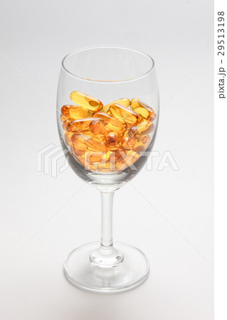 Fish oil capsules on white background Fish oil capsules on white background 29513198