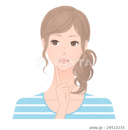 考える女性 29513235