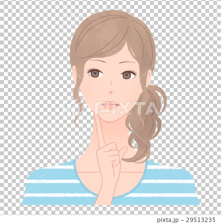 考える女性 29513235
