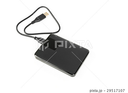 External hard disk drive on white background . 29517107
