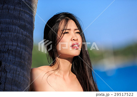 Close-up portrait young beautiful Asian girl 29517522