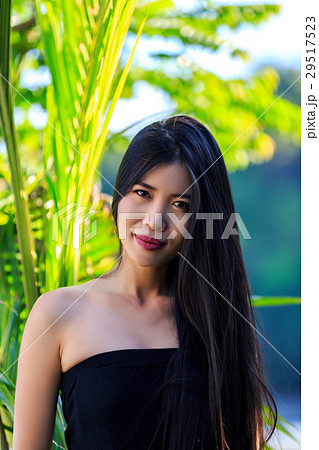 Close-up portrait young beautiful Asian girl 29517523