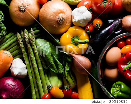 野菜・黒バック 29519352