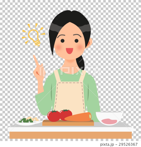 A woman who got something in the kitchen 29526367