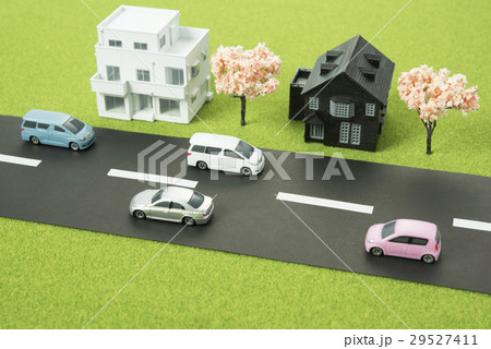 春の街並みの模型 春の街並みの模型 29527411