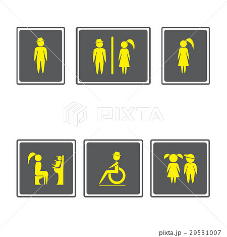 Toilet Signs ,Restroom Signboards.Boy & girl icon Toilet Signs ,Restroom Signboards.Boy & girl icon 29531007
