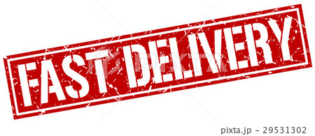 fast delivery square grunge stamp fast delivery square grunge stamp 29531302