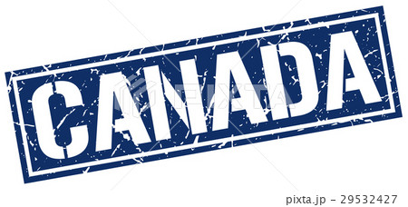 Canada blue square stamp 29532427