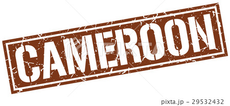 Cameroon brown square stamp 29532432