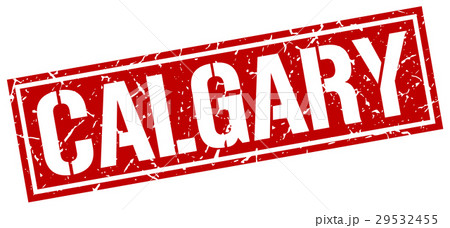 Calgary red square stamp Calgary red square stamp 29532455