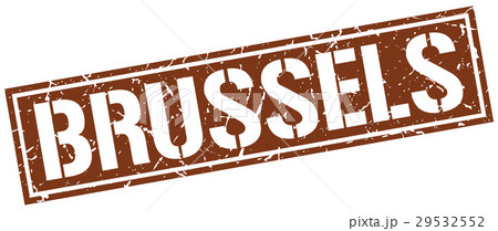 Brussels brown square stamp Brussels brown square stamp 29532552