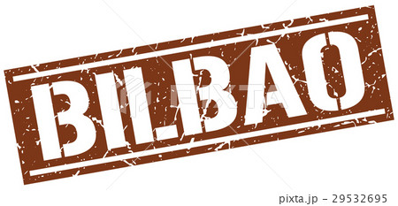 Bilbao brown square stamp 29532695