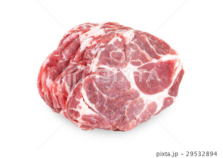 Fresh crude pork neck meat steak Fresh crude pork neck meat steak 29532894