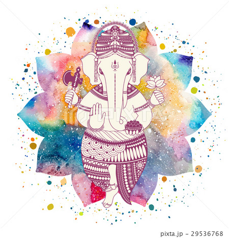 Ganesha God Vectorのイラスト素材