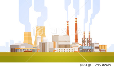 Factory Building Nature Pollution Plant Pipe Waste 29536989