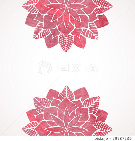 Watercolor pink lace floral patterns 29537239