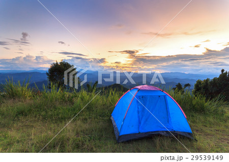 Camping in high mountains  29539149