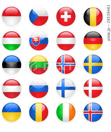 Europe flags buttons Europe flags buttons 29539461