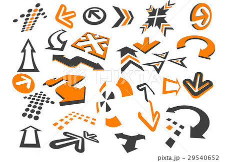 Arrows in different styles and shapes Arrows in different styles and shapes 29540652