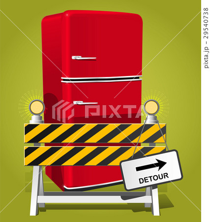 Go on diet! - Red retro Refrigerator Go on diet! - Red retro Refrigerator 29540738