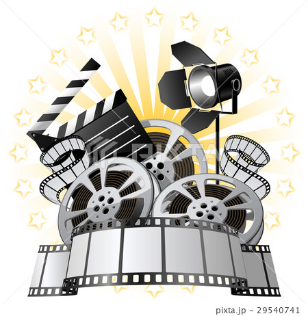 Film Premiere poster with Film Reels and Film  29540741