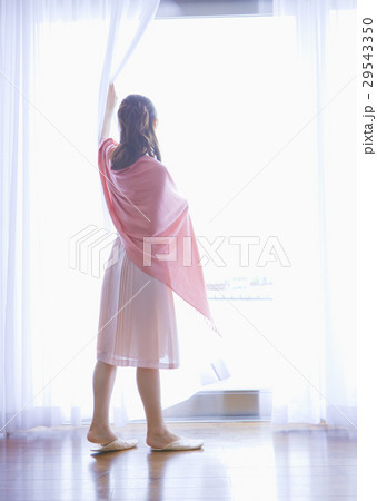 窓辺の若い女性 29543350